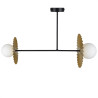 NOWOŚĆ MLP0295 Lampa sufitowa Bloom 2xG9 Czarno-złoty Milagro