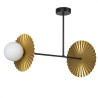 NOWOŚĆ MLP0295 Lampa sufitowa Bloom 2xG9 Czarno-złoty Milagro