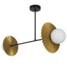 NOWOŚĆ MLP0295 Lampa sufitowa Bloom 2xG9 Czarno-złoty Milagro