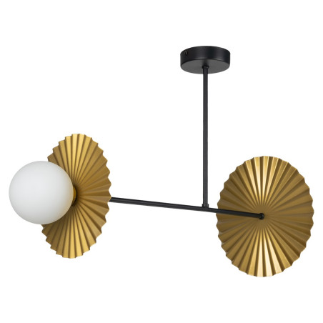 NOWOŚĆ MLP0295 Lampa sufitowa Bloom 2xG9 Czarno-złoty Milagro
