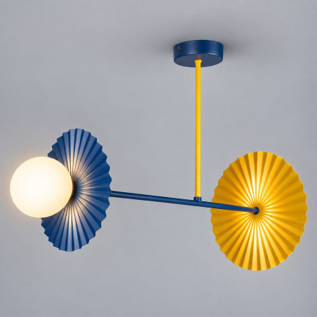 NOWOŚĆ MLP0296 Lampa sufitowa Bloom 2xG9 Granat-żółty Milagro