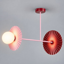 NOWOŚĆ MLP0297 Lampa sufitowa Bloom 2xG9 Róż-burgund Milagro