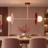 NOWOŚĆ MLP0297 Lampa sufitowa Bloom 2xG9 Róż-burgund Milagro