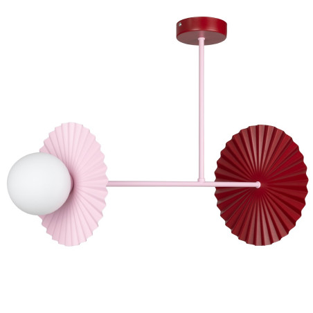 NOWOŚĆ MLP0297 Lampa sufitowa Bloom 2xG9 Róż-burgund Milagro