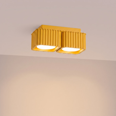 NOWOŚĆ Plafon RIFF 2 żółty Gx53SL.3096 Sollux