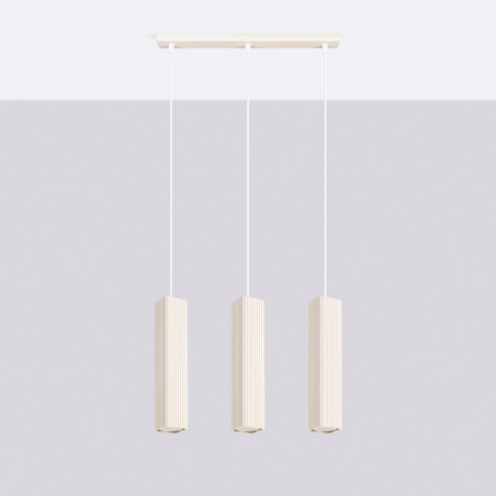 NOWOŚĆ Lampa wisząca RAYO 3L beżowaSL.3128 Sollux
