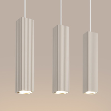 NOWOŚĆ Lampa wisząca RAYO 3L beżowaSL.3128 Sollux
