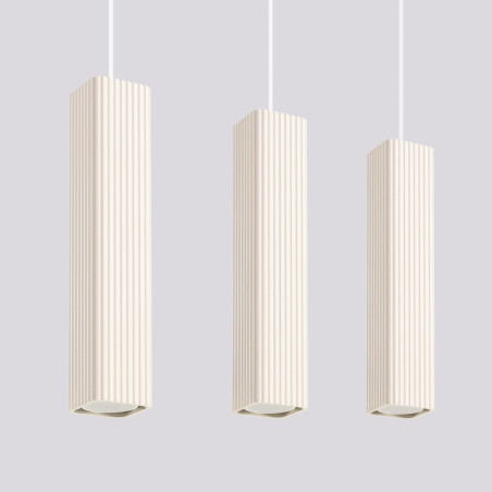NOWOŚĆ Lampa wisząca RAYO 3L beżowaSL.3128 Sollux