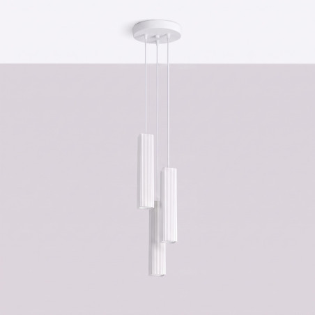 NOWOŚĆ Lampa wisząca RAYO 3P białaSL.3143 Sollux