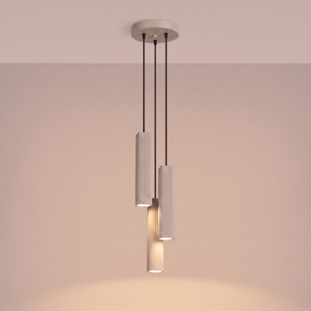 NOWOŚĆ Lampa wisząca RAYO 3P taupeSL.3157 Sollux