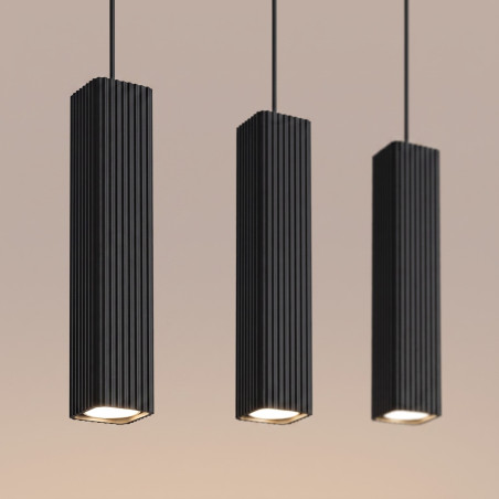 NOWOŚĆ Lampa wisząca RAYO 3L czarnaSL.3170 Sollux