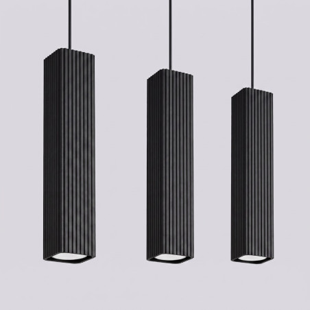 NOWOŚĆ Lampa wisząca RAYO 3L czarnaSL.3170 Sollux