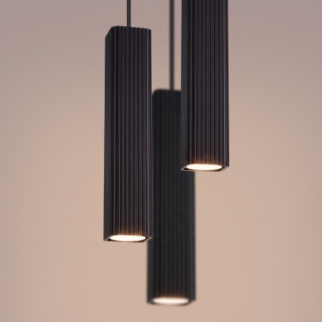 NOWOŚĆ Lampa wisząca RAYO 3P czarnaSL.3171 Sollux