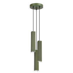 NOWOŚĆ Lampa wisząca RAYO 3P zielona oliwkowaSL.3185 Sollux