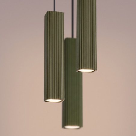 NOWOŚĆ Lampa wisząca RAYO 3P zielona oliwkowaSL.3185 Sollux