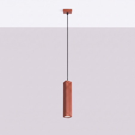 NOWOŚĆ Lampa wisząca RAYO 1 ochra czerwonaSL.3197 Sollux