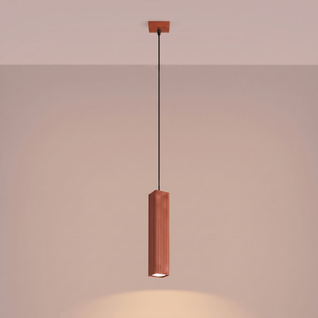 NOWOŚĆ Lampa wisząca RAYO 1 ochra czerwonaSL.3197 Sollux