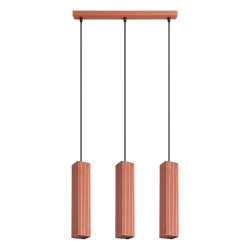 NOWOŚĆ Lampa wisząca RAYO 3L ochra czerwonaSL.3198 Sollux