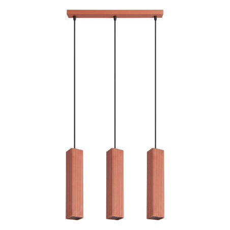 NOWOŚĆ Lampa wisząca RAYO 3L ochra czerwonaSL.3198 Sollux