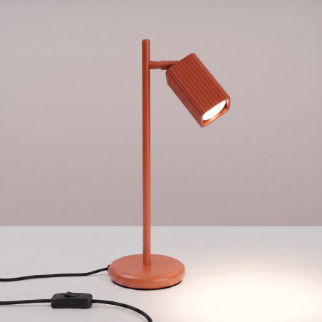 NOWOŚĆ Lampa biurkowa RAYO ochra czerwonaSL.3201 Sollux