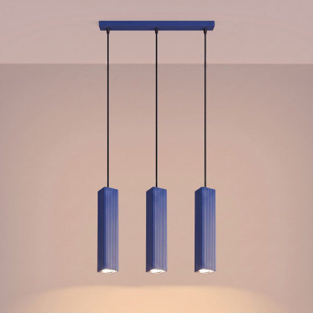 NOWOŚĆ Lampa wisząca RAYO 3L ultramarynaSL.3212 Sollux