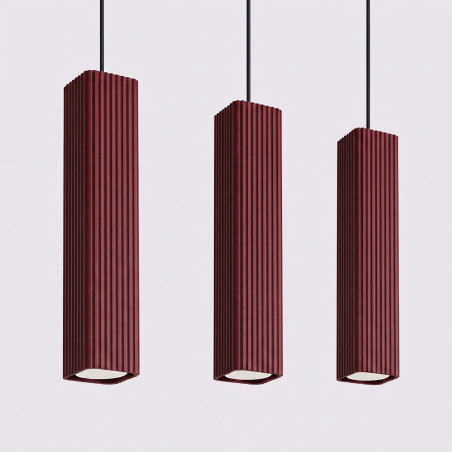 NOWOŚĆ Lampa wisząca RAYO 3L burgundSL.3226 Sollux