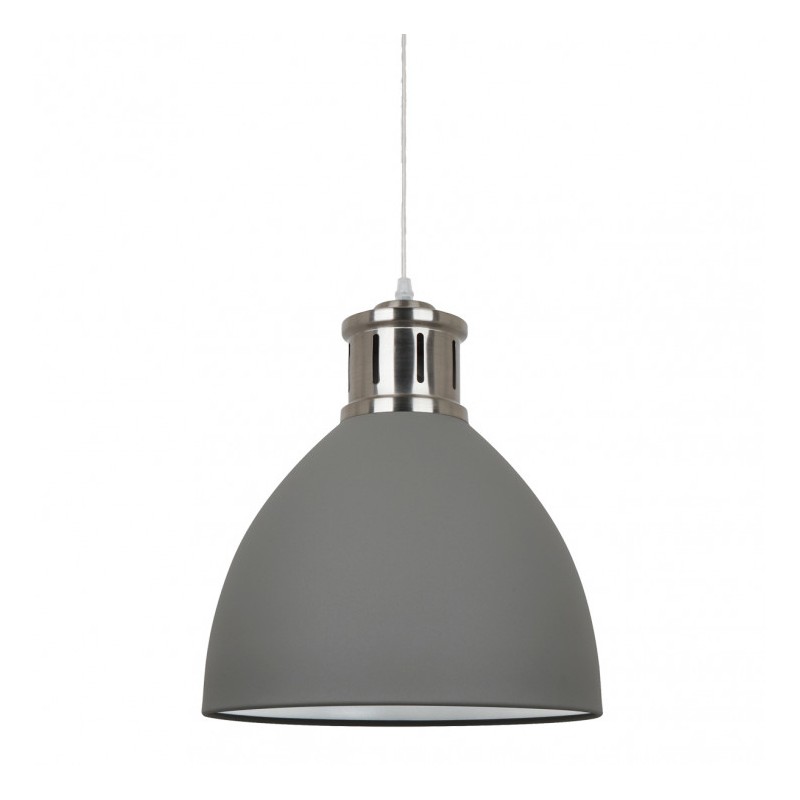 Lampa wisząca Lola MD-HN8100-GR+S.NICK Italux szary, nikiel satynowany stal