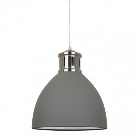 Lampa wisząca Lola MD-HN8100-GR+S.NICK Italux szary, nikiel satynowany stal
