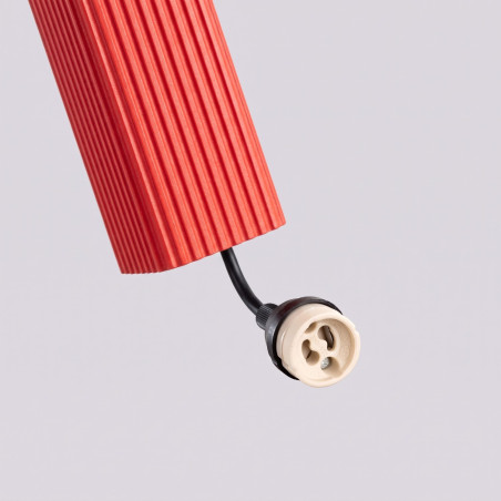 NOWOŚĆ Lampa wisząca RAYO 1 czerwonaSL.3253 Sollux