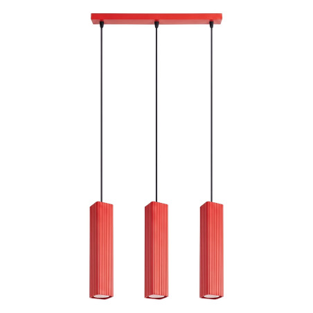 NOWOŚĆ Lampa wisząca RAYO 3L czerwonaSL.3254 Sollux