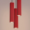 NOWOŚĆ Lampa wisząca RAYO 3P czerwonaSL.3255 Sollux
