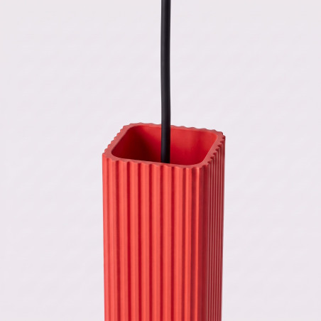 NOWOŚĆ Lampa wisząca RAYO 3P czerwonaSL.3255 Sollux
