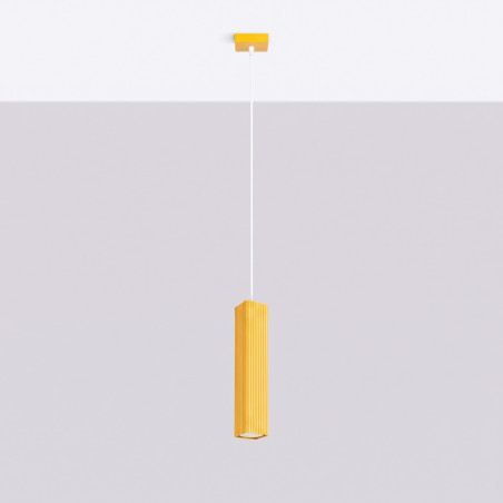 NOWOŚĆ Lampa wisząca RAYO 1 żółtaSL.3267 Sollux