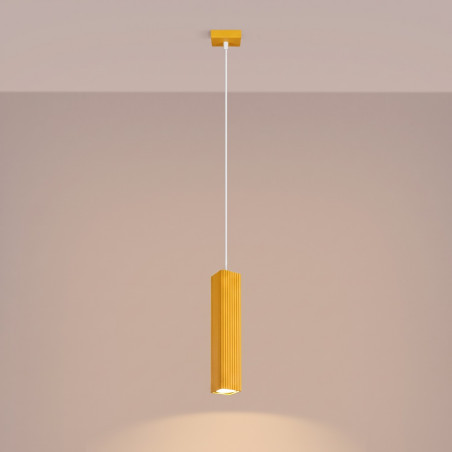 NOWOŚĆ Lampa wisząca RAYO 1 żółtaSL.3267 Sollux