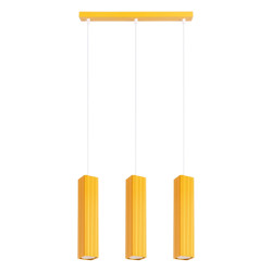 NOWOŚĆ Lampa wisząca RAYO 3L żółtaSL.3268 Sollux