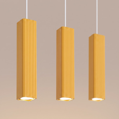 NOWOŚĆ Lampa wisząca RAYO 3L żółtaSL.3268 Sollux
