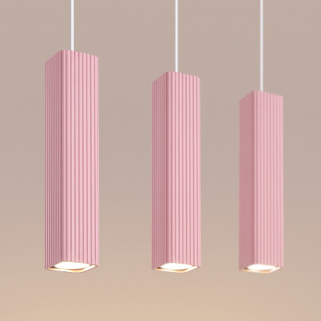 NOWOŚĆ Lampa wisząca RAYO 3L różowaSL.3282 Sollux
