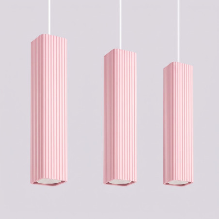 NOWOŚĆ Lampa wisząca RAYO 3L różowaSL.3282 Sollux