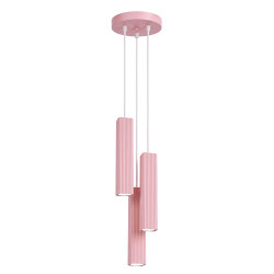 NOWOŚĆ Lampa wisząca RAYO 3P różowaSL.3283 Sollux