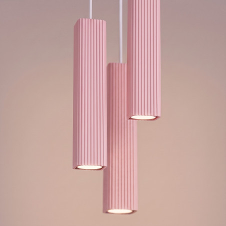 NOWOŚĆ Lampa wisząca RAYO 3P różowaSL.3283 Sollux
