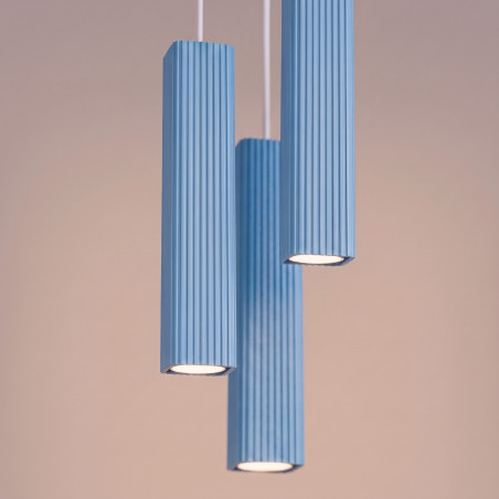 NOWOŚĆ Lampa wisząca RAYO 3P błękitnaSL.3297 Sollux