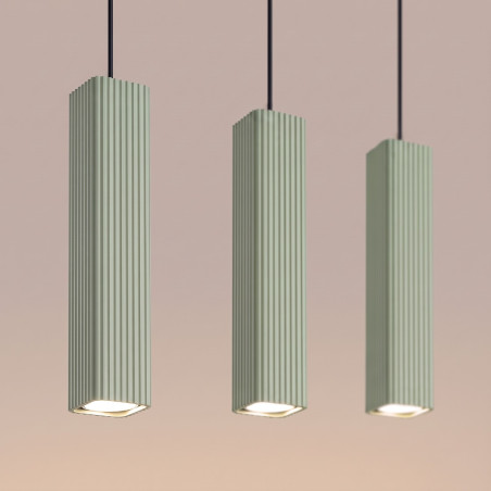NOWOŚĆ Lampa wisząca RAYO 3L szałwiowaSL.3310 Sollux