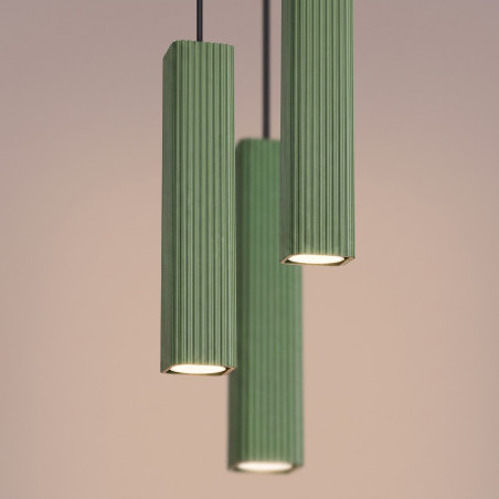 NOWOŚĆ Lampa wisząca RAYO 3P szałwiowaSL.3311 Sollux