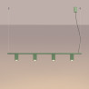 NOWOŚĆ Żyrandol RAYO 4 szałwiowySL.3312 Sollux