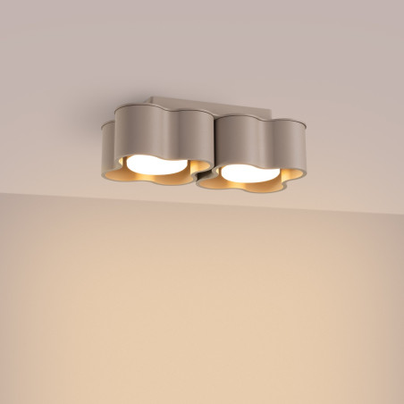 NOWOŚĆ Plafon OVIO 2 taupe Gx53SL.3334 Sollux