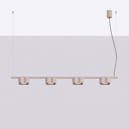 NOWOŚĆ Żyrandol OVIO 4 taupe Gx53SL.3335 Sollux