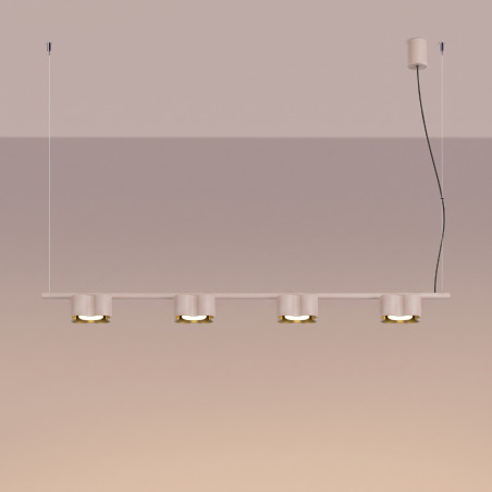 NOWOŚĆ Żyrandol OVIO 4 taupe Gx53SL.3335 Sollux