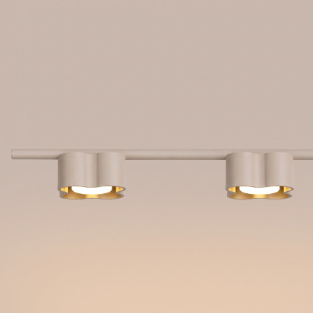 NOWOŚĆ Żyrandol OVIO 4 taupe Gx53SL.3335 Sollux