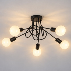 NOWOŚĆ ML2475 Lampa sufitowa TURBINO 5xE27 Milagro