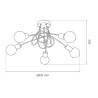 NOWOŚĆ ML2475 Lampa sufitowa TURBINO 5xE27 Milagro